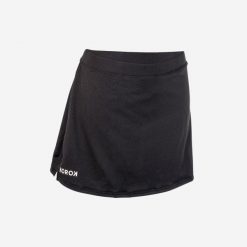 Spódniczka do hokeja na trawie Korok FH500. Czarne spódnice damskie KOROK, m, bez wzorów, z elastanu, sportowe, sportowe. Za 99.99 zł.