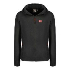 Bluza Rozpinana Męska Polar Unicia. Czarne bluzy męskie Geographical Norway, m, bez wzorów, z materiału, z kapturem. Za 129.00 zł.