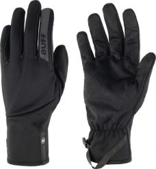 Rękawiczki windproof G WP. Czarne rękawiczki damskie Buff, bez wzorów, z elastanu. Za 163.99 zł.