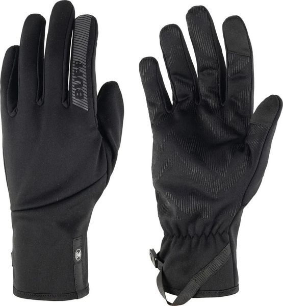 Rękawiczki windproof G WP. Czarne rękawiczki damskie Buff, bez wzorów, z elastanu. Za 163.99 zł.