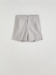 Szorty relaxed jogger - szary. Szare szorty męskie Reserved, l, bez wzorów, z bawełny. W wyprzedaży za 69.99 zł.