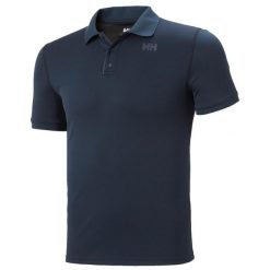 Aktywna koszulka polo Helly Hansen Lifa Solen SS. Niebieskie koszulki polo męskie Helly Hansen, m, bez wzorów, bez ramiączek. Za 301.00 zł.