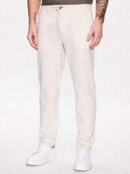 Lindbergh Spodnie materiałowe 30-008003 Beżowy Tapered Fit. Brązowe spodnie materiałowe męskie Lindbergh, l, bez wzorów, z bawełny. Za 319.99 zł.