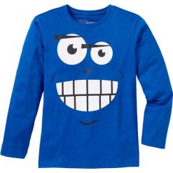 Shirt z długim rękawem i nadrukiem bonprix lazurowy. Koszule dla chłopców bonprix. Za 27.99 zł.