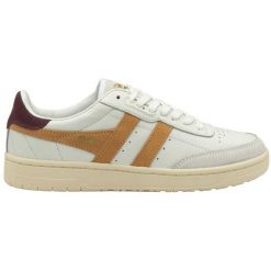 Sznurowane trampki damskie Gola Falcon. Białe trampki i tenisówki damskie Gola, bez wzorów, z gumy, eleganckie, bez zapięcia. Za 433.40 zł.