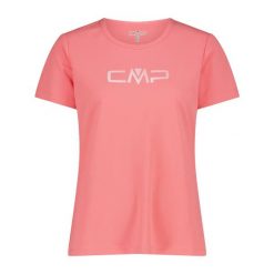 T-shirt z okrągłym dekoltem z logo damskie CMP. Białe t-shirty damskie CMP, s, bez wzorów, bez kołnierzyka. Za 64.35 zł.