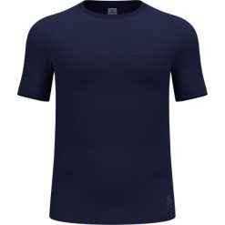 Koszulka męska Odlo BL TOP crewa neck s/s PERFORMANCE LIGHT. Niebieskie bielizna termoaktywna męska Odlo, m, z elastanu. Za 259.99 zł.