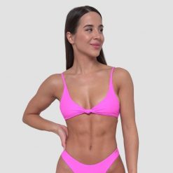 Góra od bikini damska pływanie z wiązaniem różowa CURACAO. Czerwone bikini damskie GYMBEAM, xl, bez wzorów. Za 109.90 zł.