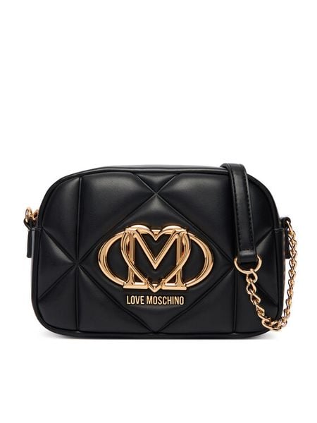 LOVE MOSCHINO Torebka JC4038PP1OLC0000 Czarny. Czarne listonoszki damskie Love Moschino, bez wzorów, ze skóry, bez dodatków. Za 879.99 zł.