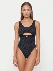 Tommy Hilfiger Strój kąpielowy UW0UW06589 Czarny. Czarne kostiumy jednoczęściowe damskie Tommy Hilfiger, xl, bez wzorów, z syntetyku. Za 409.99 zł.