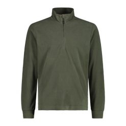 Golf męski techniczny CMP 3G28037N. Zielone bluzy męskie CMP, l, bez wzorów, bez kaptura. Za 119.99 zł.