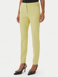 HUGO Spodnie materiałowe Hagonia-1 50539991 Zielony Slim Fit. Zielone spodnie materiałowe damskie Hugo, bez wzorów, z materiału. Za 519.99 zł.