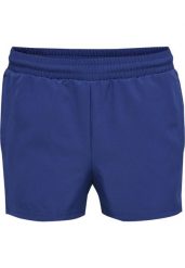 Szorty damskie Hummel Move Grid. Niebieskie szorty sportowe damskie Hummel, na wiosnę, m, bez wzorów, z elastanu, eleganckie, z standardowym stanem, na fitness i siłownię. Za 174.65 zł.