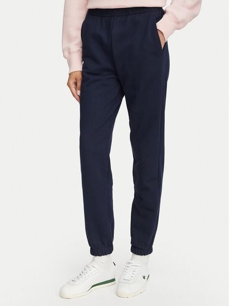 Lacoste Spodnie dresowe XF5268 Granatowy Regular Fit. Niebieskie spodnie dresowe damskie Lacoste, bez wzorów, z dresówki. Za 549.99 zł.