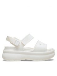 Crocs Sandały Soho Y Strap Sandal 211755 Beżowy. Brązowe sandały damskie Crocs, bez wzorów, z tworzywa sztucznego, bez obcasa, na płaskiej podeszwie, bez zapięcia. Za 249.99 zł.