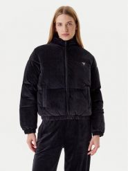 Guess Kurtka zimowa V4BL03 K0232 Czarny Regular Fit. Czarne kurtki damskie Guess, na zimę, xs, z aplikacjami, z syntetyku, bez kaptura. Za 459.99 zł.