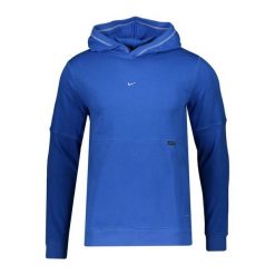 Bluza sportowa męska Nike NK Strike 22 PO Hoody M. Białe bluzy męskie Nike, m, bez wzorów, z bawełny, z kapturem. Za 338.90 zł.