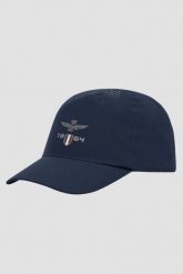 AERONAUTICA MILITARE Granatowa męska czapka z daszkiem. Niebieskie czapki i kapelusze męskie Aeronautica Militare, bez wzorów, sportowe. W wyprzedaży za 206.99 zł.