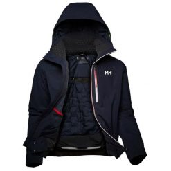 Kurtka narciarska Helly Hansen alpha lifaloft. Niebieskie kurtki snowboardowe męskie Helly Hansen, m, bez wzorów, z elastanu, bez kaptura, narciarskie. Za 2,056.00 zł.