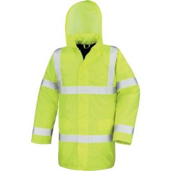 Parka Result High Viz Motorway. Żółte kurtki męskie RESULT, na zimę, m, bez wzorów, bez kaptura. Za 201.00 zł.