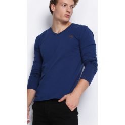 Ciemnoniebieska Koszulka Nights Away. Bluzki z długim rękawem męskie marki Marie Zélie. Za 34.99 zł.