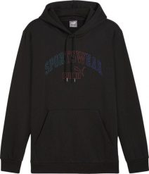 Bluza sportowa męska Puma Ess Logo LAB Gradient Hoodie FL. Czarne bluzy męskie Puma, m, bez wzorów, z bawełny, bez kaptura, na fitness i siłownię. Za 179.00 zł.