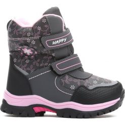 Szare Śniegowce Projection. Buty zimowe dziewczęce marki Born2be. Za 89.99 zł.