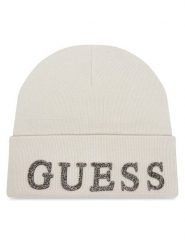 Guess Czapka AW5398 POL01 Écru. Czapki i kapelusze damskie Guess, na zimę, z aplikacjami, z wiskozy. Za 109.99 zł.