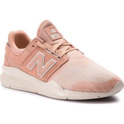 Sneakersy NEW BALANCE - WS247HPC Pomarańczowy. Brązowe półbuty damskie New Balance, bez wzorów, z materiału, bez obcasa, na płaskiej podeszwie, bez zapięcia. W wyprzedaży za 259.00 zł.