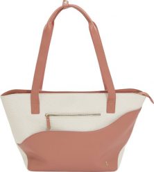 Torba damska Stackers Wave kremowo-brzoskwiniowa. Białe torebki do ręki damskie Stackers, bez wzorów, eleganckie, bez dodatków. Za 699.00 zł.
