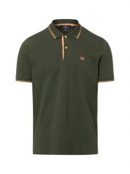 Nils Sundström koszulka polo Mężczyźni Bawełna zielony, S. Zielone koszulki polo męskie Nils Sundström, m, bez wzorów, z bawełny, bez kołnierzyka, bez ramiączek. Za 129.95 zł.