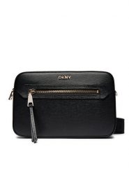 DKNY Torebka R42E3E22 Czarny. Czarne listonoszki damskie DKNY, bez wzorów, ze skóry, bez dodatków. Za 649.99 zł.