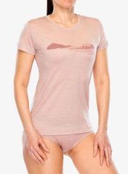 Koszulka merino damska Sensor Merino Air Hills SS Tee. Czerwone t-shirty damskie Sensor, l, bez wzorów, z materiału, bez kołnierzyka. Za 296.99 zł.