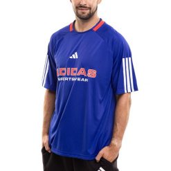 Koszulka Mężczyzna adidas T-shirt Bluzka Sportowa Treningowa Wygodna roz. S. Niebieskie koszulki sportowe męskie Adidas, m, bez wzorów, z materiału, sportowe, bez kołnierzyka. Za 118.99 zł.