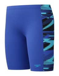 Kąpielówki chłopięce spodenki kąpielowe Speedo Hyperboom Panel. Niebieskie szorty dla chłopców Speedo, bez wzorów, z elastanu, wakacyjne. Za 129.99 zł.