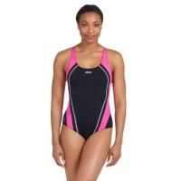 Zoggs Eaton Flyback Swimsuit – Czarny/Magenta – Rozmiar 40. Czarne kostiumy jednoczęściowe damskie ZOGGS, m, bez wzorów, eleganckie, na fitness i siłownię. Za 1,287.22 zł.