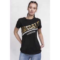 Koszulka damska Lonsdale Lanrick. Czarne koszulki sportowe damskie Lonsdale, bez wzorów, bez kołnierzyka, bez ramiączek. Za 184.00 zł.