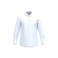 Koszula popelinowa z polcottonu bez kieszeni Kariban Collection Corporate. Białe koszule męskie KARIBAN, xl, bez wzorów, z bawełny, klasyczne, bez kołnierzyka, bez ramiączek. Za 141.50 zł.