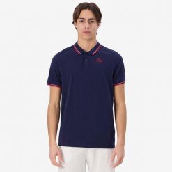 Polo Kappa Logo Korpo Ezio 2. Czerwone koszulki polo męskie Kappa, l, bez wzorów, bez ramiączek. Za 165.50 zł.