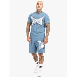 Zestaw koszulka i spodenki Tapout Dunlab. Białe krótkie spodenki sportowe męskie TAPOUT, l, bez wzorów, z bawełny. Za 243.50 zł.