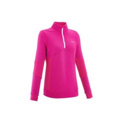 Sweter MID WARM 300. Szare swetry dla dziewczynek WED'ZE, z wełny. W wyprzedaży za 59.99 zł.