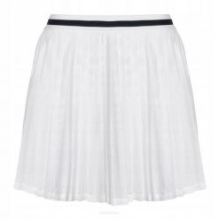 Spódniczka tenisowa Wilson Team Pleated. Białe spódnice damskie Wilson, s, bez wzorów, z materiału, sportowe, dopasowane. Za 167.99 zł.