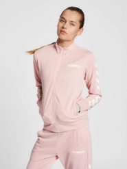 Damska bluza dresowa zapinana na zamek Hummel Legacy. Białe bluzy damskie Hummel, na wiosnę, xs, bez wzorów, z dresówki, bez kaptura. Za 192.35 zł.