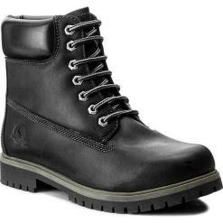 Trapery CANGURO - A029-300 River/Black. Czarne śniegowce i trapery męskie Canguro, z materiału. W wyprzedaży za 159.00 zł.