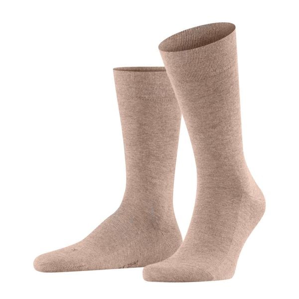 Skarpety Falke Sensitive London. Brązowe skarpety męskie Falke, bez wzorów, z bawełny. Za 119.50 zł.