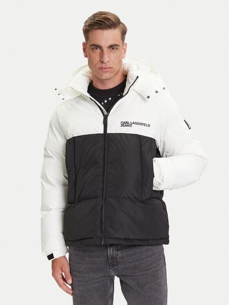 Karl Lagerfeld Jeans Kurtka zimowa A3M15034 Czarny Regular Fit. Czarne kurtki męskie Karl Lagerfeld Jeans, na zimę, m, bez wzorów, z jeansu, bez kaptura. Za 829.00 zł.