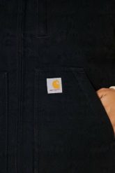Damska Kamizelka Carhartt Sherpa Mock Neck Black. Czarne kurtki sportowe damskie Carhartt, bez wzorów, bez kaptura. Za 521.37 zł.