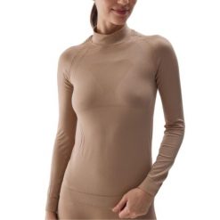 Koszulka termoaktywna damska 4F. Brązowe koszule damskie 4f, bez wzorów, bez kołnierzyka, bez ramiączek. Za 189.99 zł.