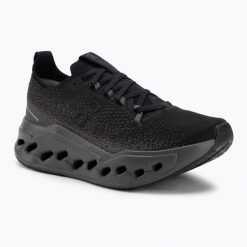 Buty do biegania damskie On Cloudsurfer Max Wide black/eclipse. Czarne obuwie sportowe damskie On, bez wzorów, z materiału, do biegania. Za 820.65 zł.