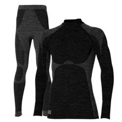 Heat Keeper zestaw termiczny Męskie Premium - koszulka + legginsy termoaktywne. Czarne koszulki sportowe męskie HEAT KEEPER, m, bez wzorów, narciarskie. W wyprzedaży za 199.99 zł.